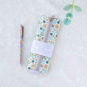 Elastic pencil case - flowers-1