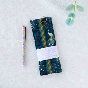 Elastic pencil case - Peacock