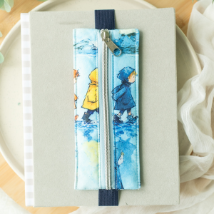 Elastic pencil case - Rainy days