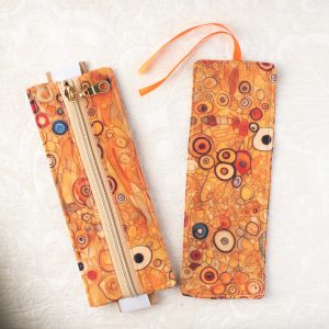 Handmade Book-Attachable Pencil Case & Matching Bookmark Set - Van Gogh